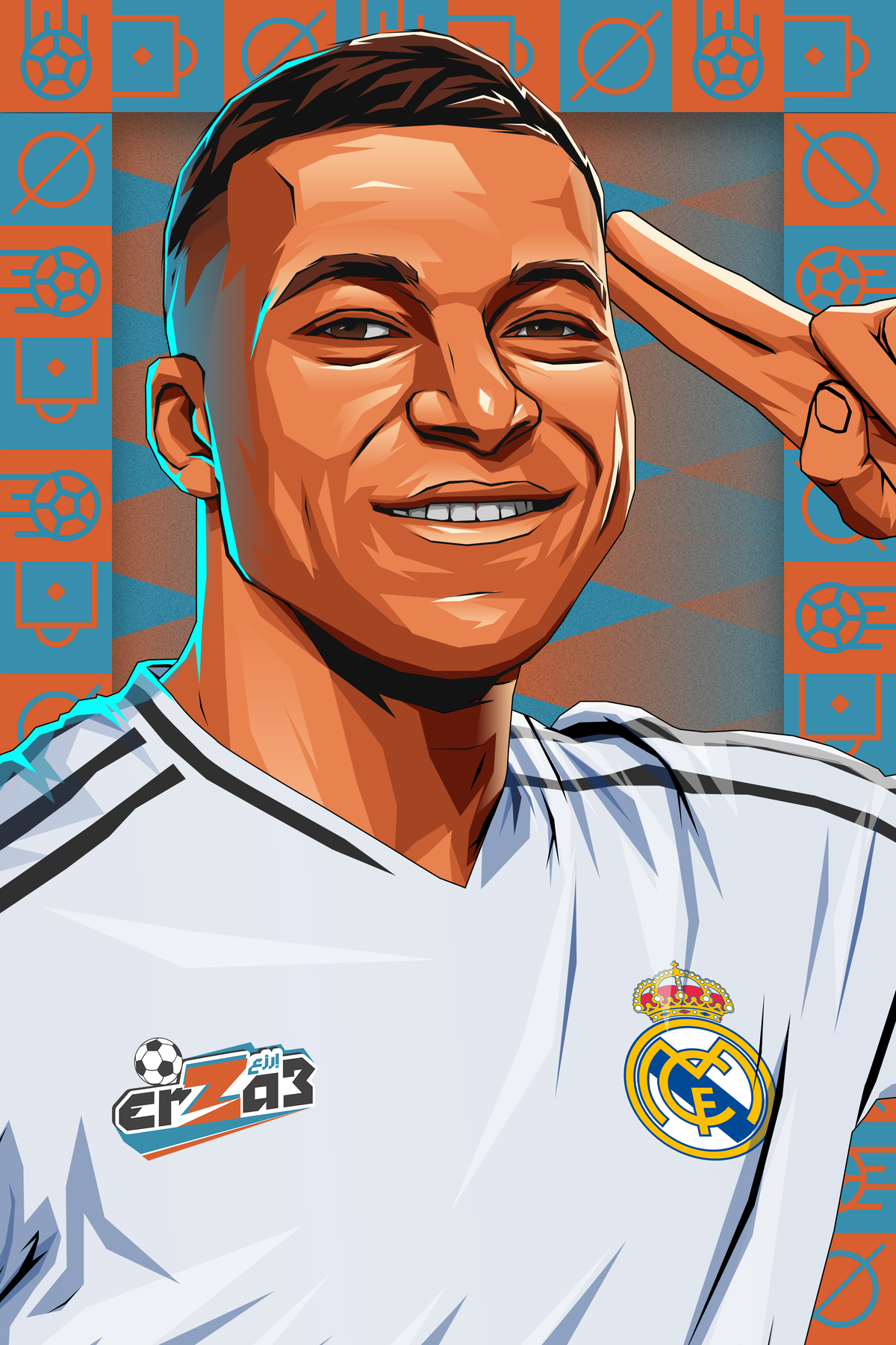 Mbappe Portrait
