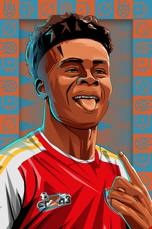 Bukayo Saka Portrait